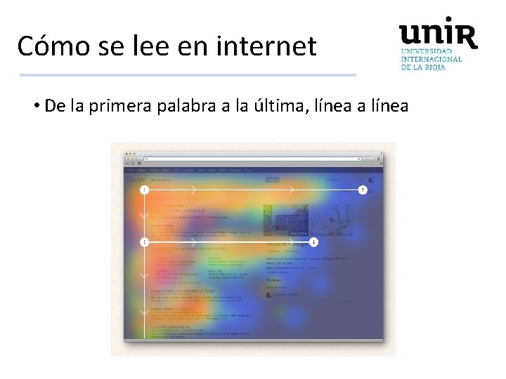 Cómo se lee en internet • De la primera palabra a la última, línea