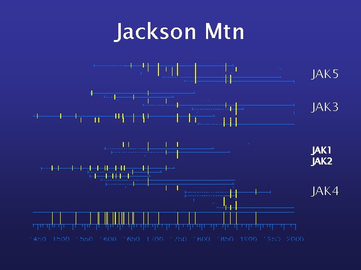 Jackson Mtn JAK 5 JAK 3 JAK 1 JAK 2 JAK 4 