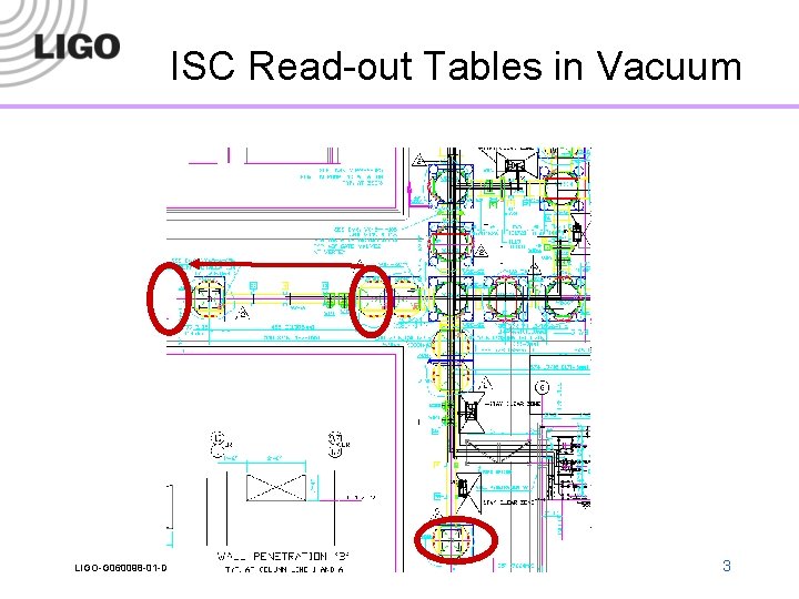 ISC Read-out Tables in Vacuum LIGO-G 060098 -01 -D 3 