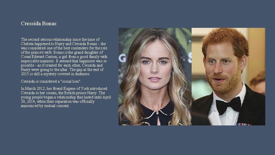 Cressida Bonas The second serious relationship since the time of Chelsea happened to Harry