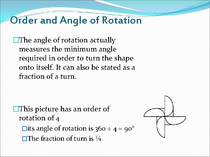Rotational Symmetry in a circular motion Defining Rotational