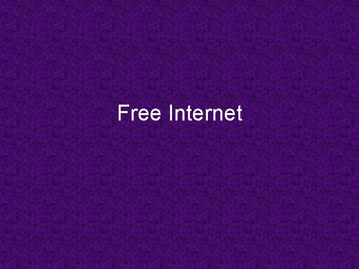 Free Internet 