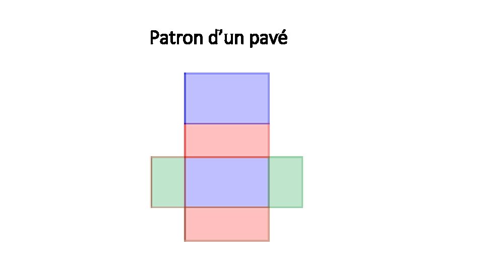 Patron d’un pavé 