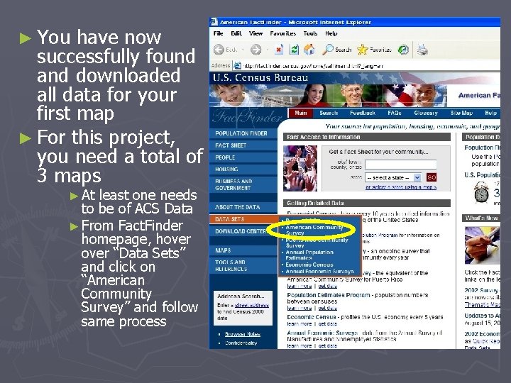 ► You have now successfully found and downloaded all data for your first map