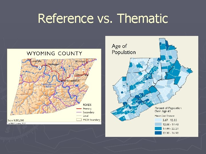 Reference vs. Thematic 