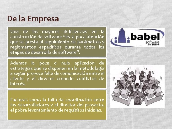 MODELO DE CALIDAD PARA LA ETAPA DE PLANIFICACIN