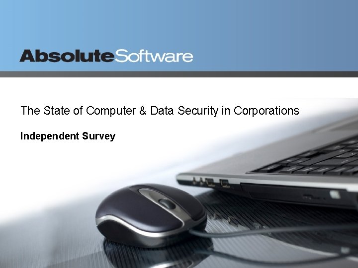 The State of Computer & Data Security in Corporations Independent Survey 