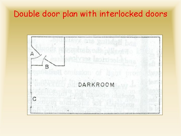 Double door plan with interlocked doors 