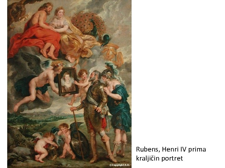 Rubens, Henri IV prima kraljičin portret 