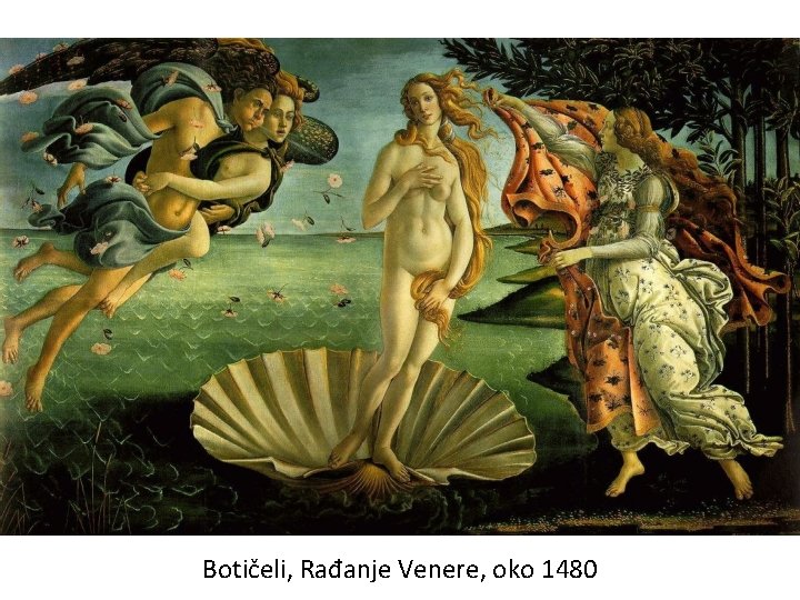 Botičeli, Rađanje Venere, oko 1480 