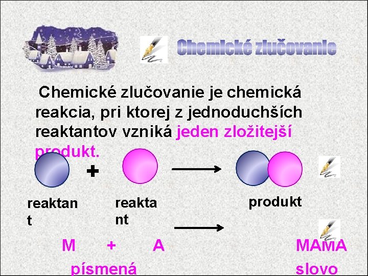 Chemické zlučovanie je chemická reakcia, pri ktorej z jednoduchších reaktantov vzniká jeden zložitejší produkt.