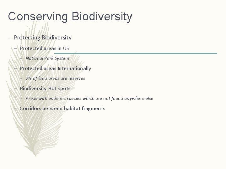 Conserving Biodiversity – Protected areas in US – National Park System – Protected areas