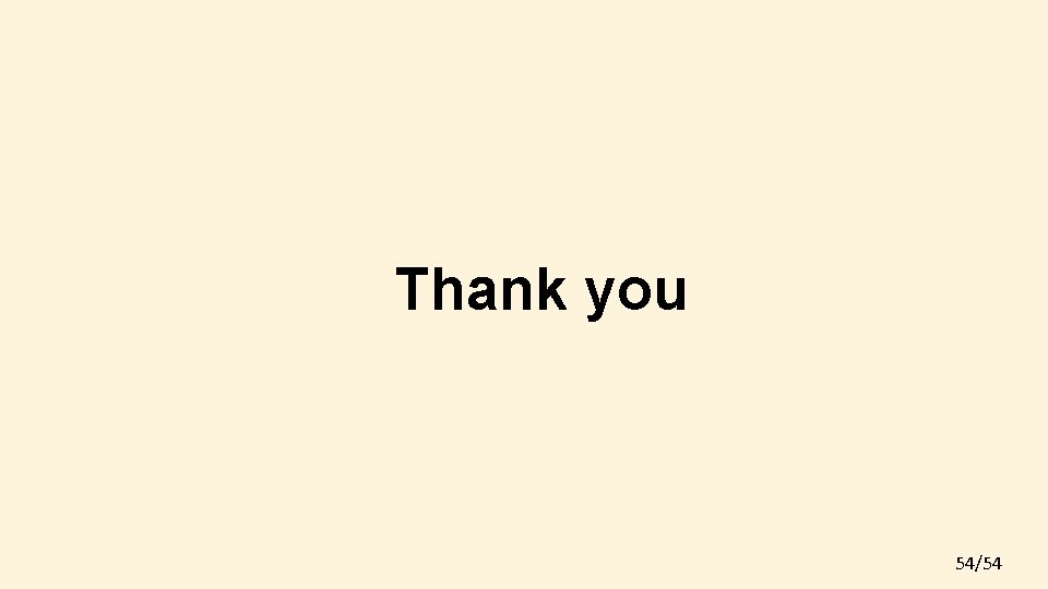 Thank you 54/54 