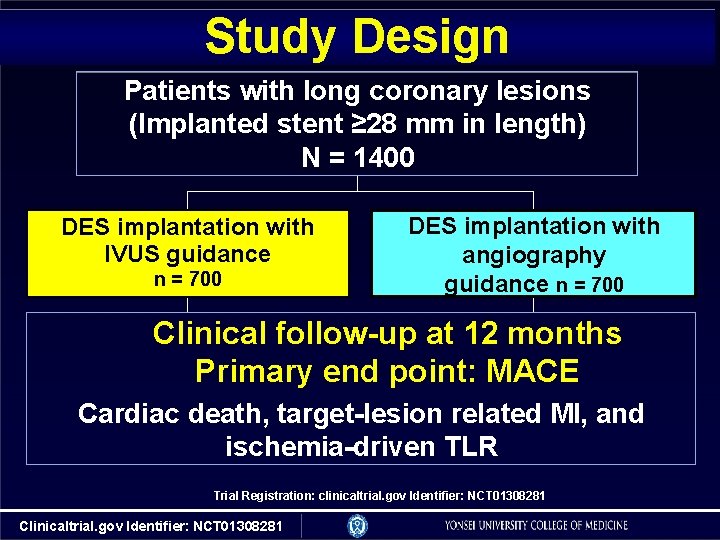 Study Design Patients with long coronary lesions (Implanted stent ≥ 28 mm in length)