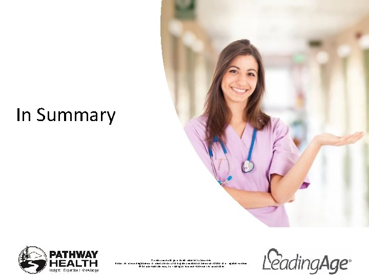 In Summary This document is for general informational purposes only. It does not represent In Summary This document is for general informational purposes only. It does not represent