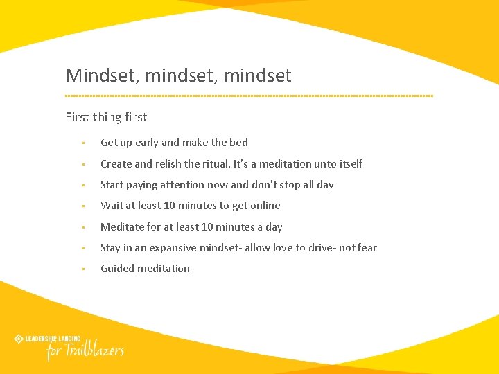 Module 1 Mindset 1 Applying yourself to yourself