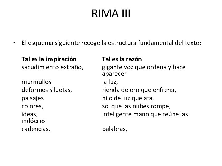 RIMAS Bcquer Temas Rimas I XI La creacin