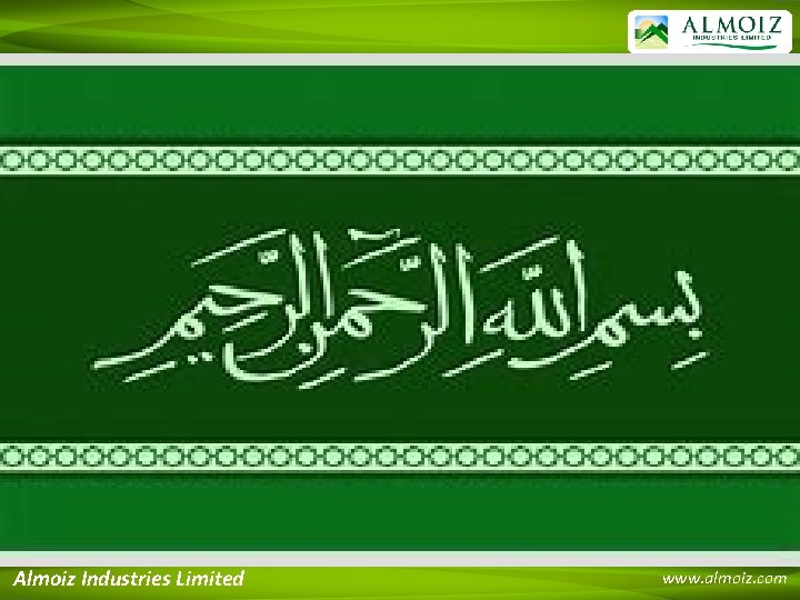Almoiz Industries Limited www. almoiz. com 