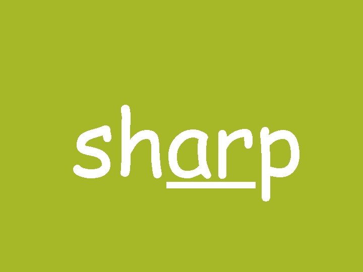 sharp sharp