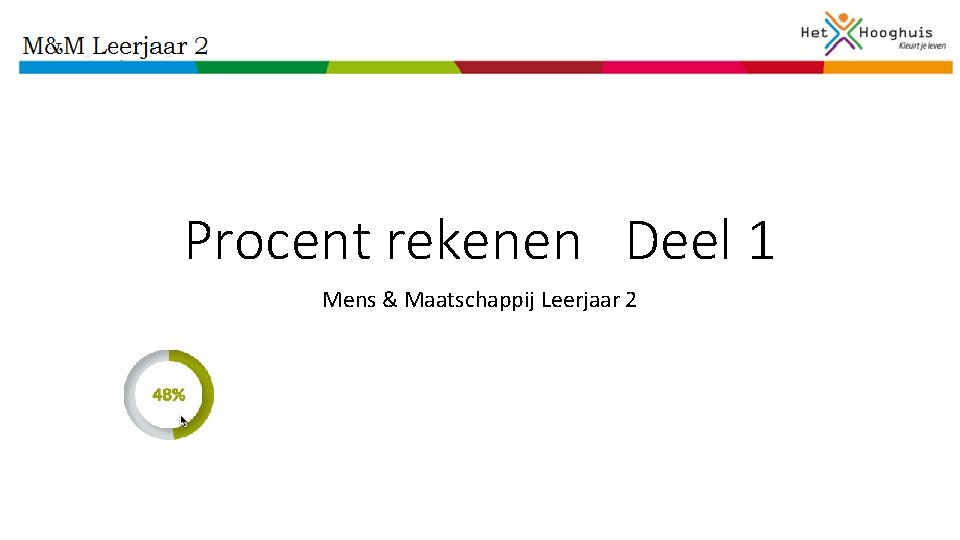 Procent rekenen Deel 1 Mens & Maatschappij Leerjaar 2 