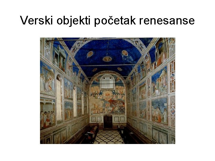 Verski objekti početak renesanse 