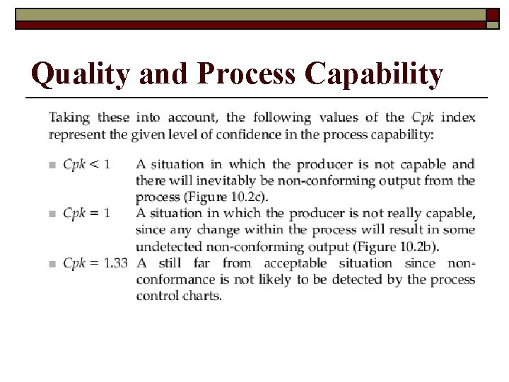 Quality and Process Capability 