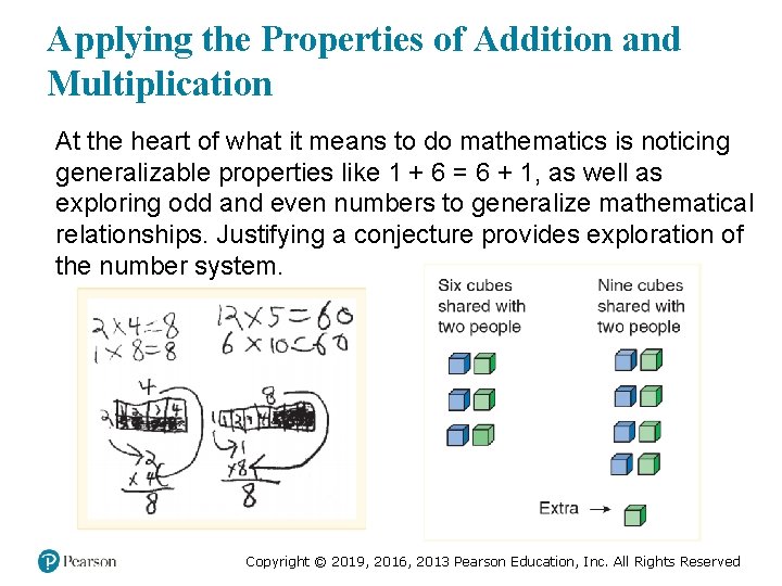 Applying the Properties of Addition and Multiplication At the heart of what it means