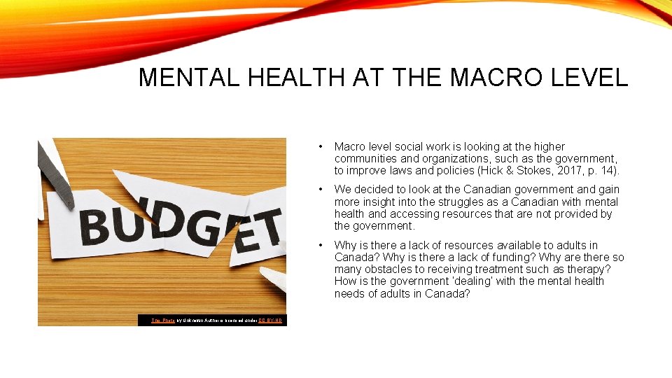 MENTAL HEALTH AT THE MACRO LEVEL This Photo by Unknown Author is licensed under