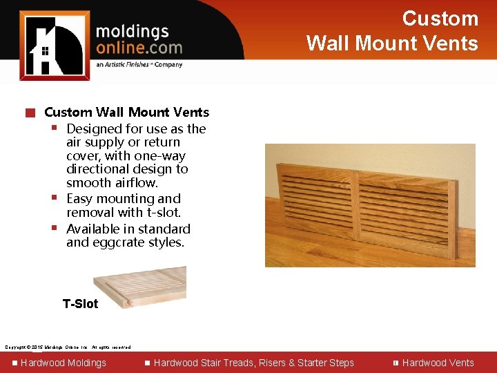 Custom Wall Mount Vents █ Custom Wall Mount Vents § Designed for use as