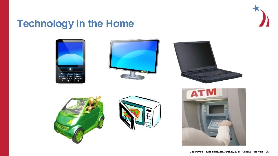 Technology in the Home Copyright © Texas Education Agency, 2017. All rights reserved. 29