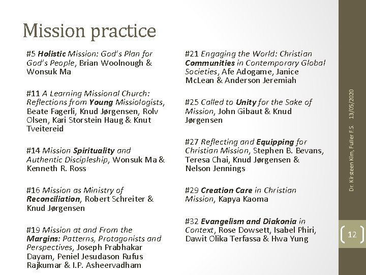 #5 Holistic Mission: God’s Plan for God’s People, Brian Woolnough & Wonsuk Ma #21