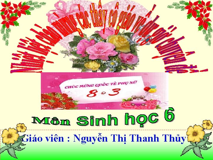 Giáo viên : Nguyễn Thị Thanh Thủy 