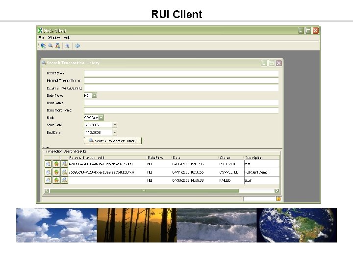 RUI Client RUI Client