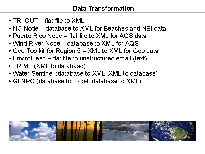 Data Transformation • TRI OUT – flat file to XML • NC Node – Data Transformation • TRI OUT – flat file to XML • NC Node –