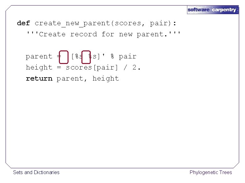 def create_new_parent(scores, pair): '''Create record for new parent. ''' parent = '[%s %s]' %