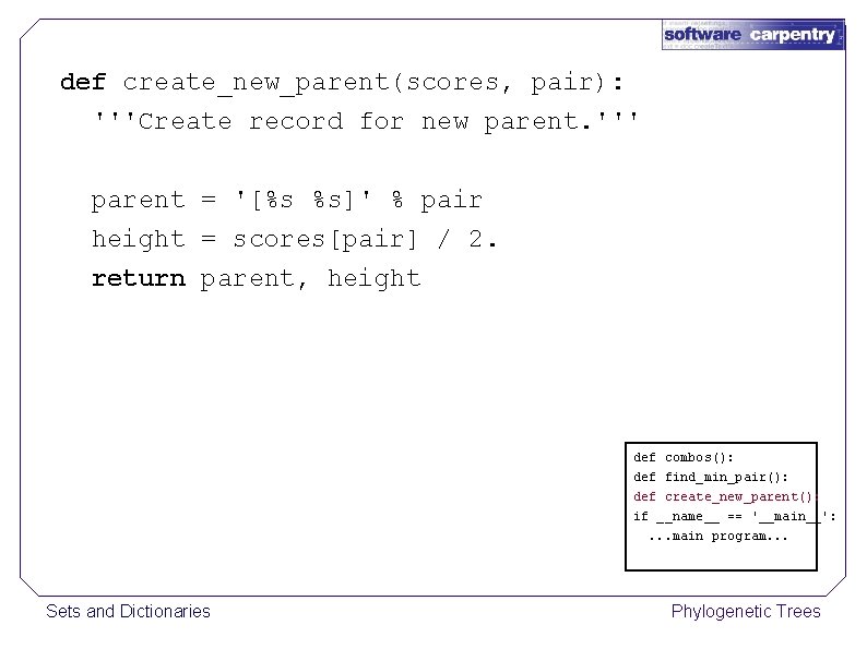 def create_new_parent(scores, pair): '''Create record for new parent. ''' parent = '[%s %s]' %