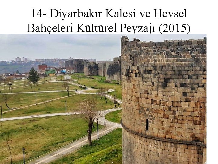 14 - Diyarbakır Kalesi ve Hevsel Bahçeleri Kültürel Peyzajı (2015) 