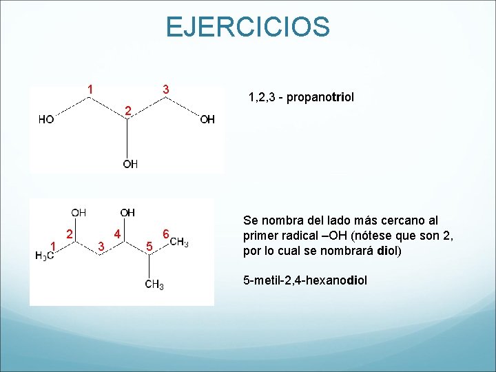 EJERCICIOS 1 3 2 1 2 3 4 5 6 1, 2, 3 -