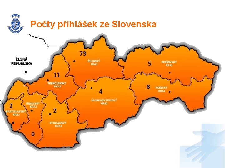 Počty přihlášek ze Slovenska 