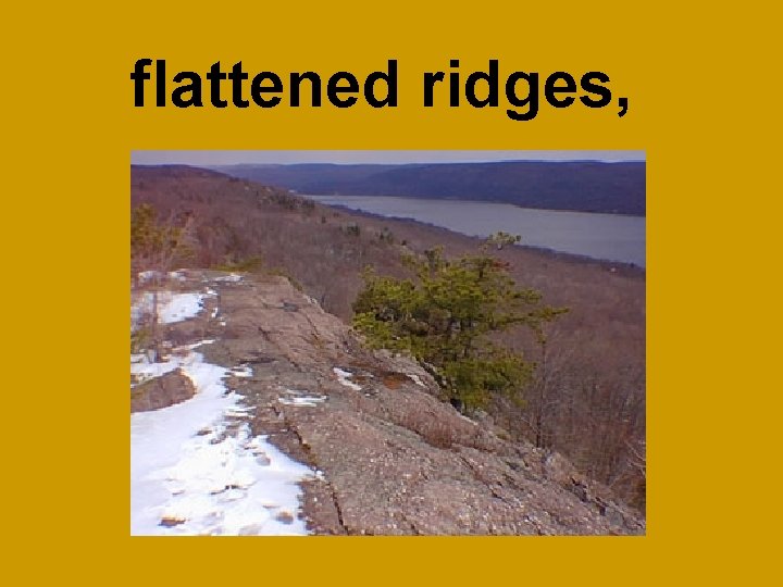 flattened ridges, 