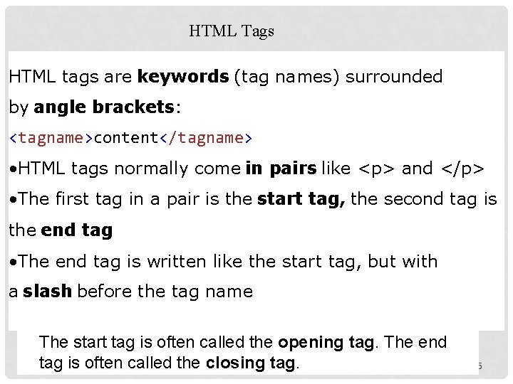 Tage Name Html Mansoor Ahmed Bughio 1 What is HTML HTML