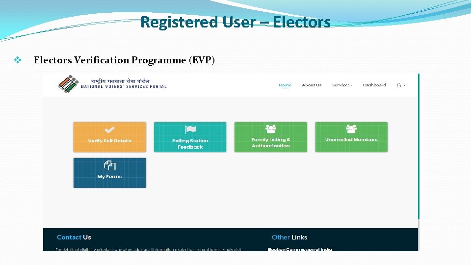 Registered User – Electors v Electors Verification Programme (EVP) 