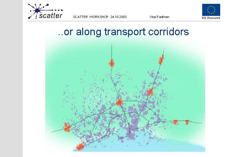 SCATTER WORKSHOP 24. 10. 2003 Virpi Pastinen . . or along transport corridors 