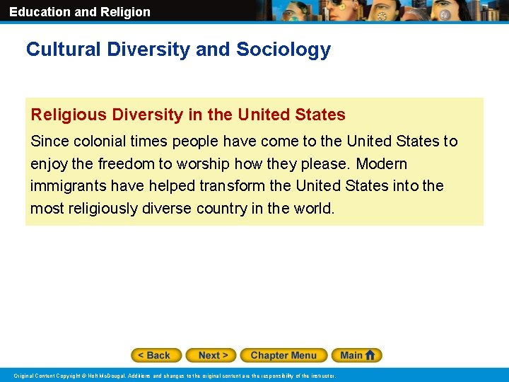 Education and Religion Cultural Diversity and Sociology Religious Diversity in the United States Since