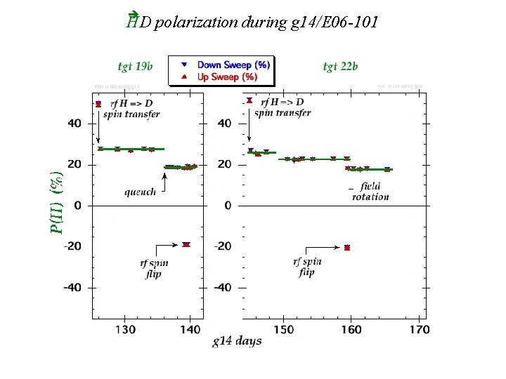  HD polarization during g 14/E 06 -101 