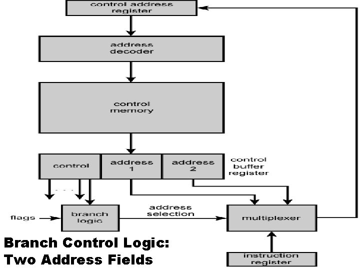 Branch Control Logic: Two Address Fields 