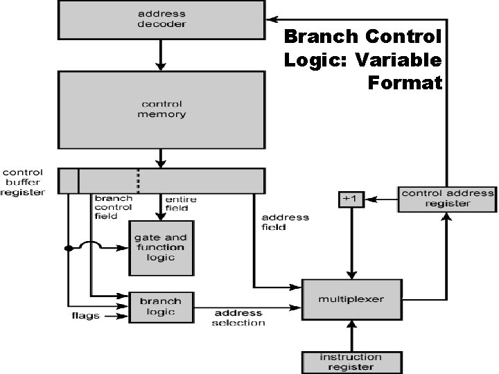 Branch Control Logic: Variable Format 