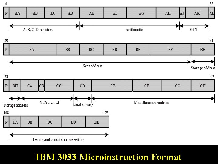 IBM 3033 Microinstruction Format 