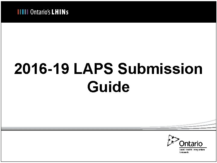 2016 -19 LAPS Submission Guide 