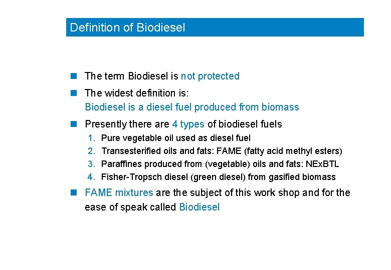 Biodiesel Critical Control Points Boris S GAIVORONSKI Bioterpena